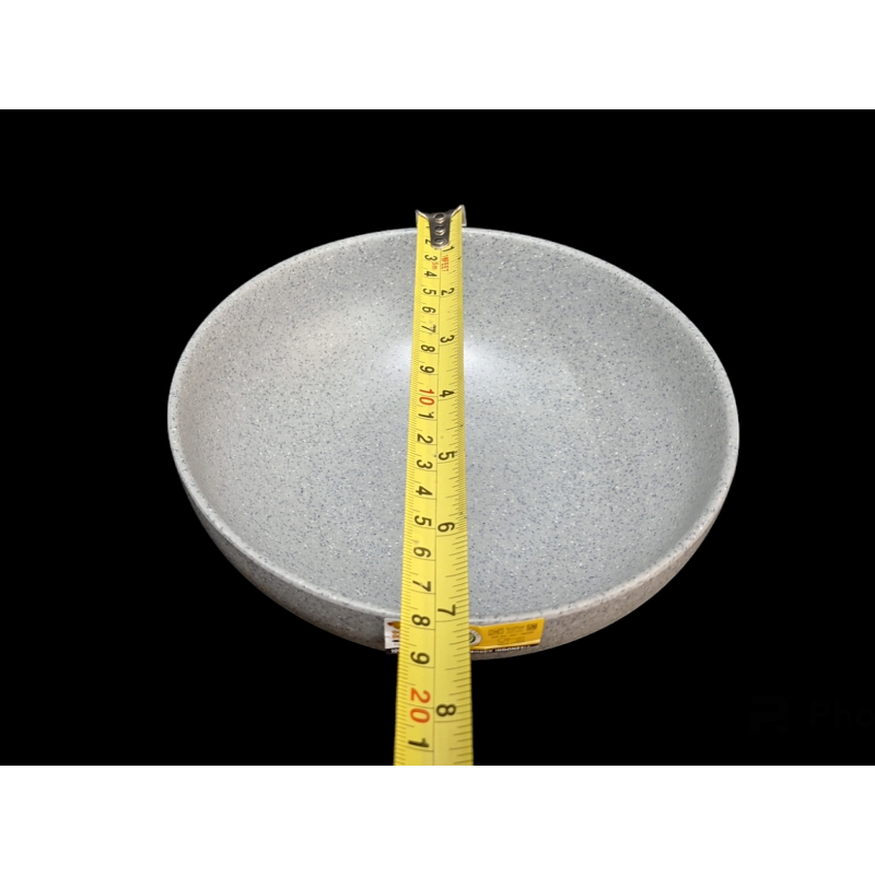 MANGKOK CEPER MODEL BATU 7 INCH ABU-ABU W7107A GD 058685