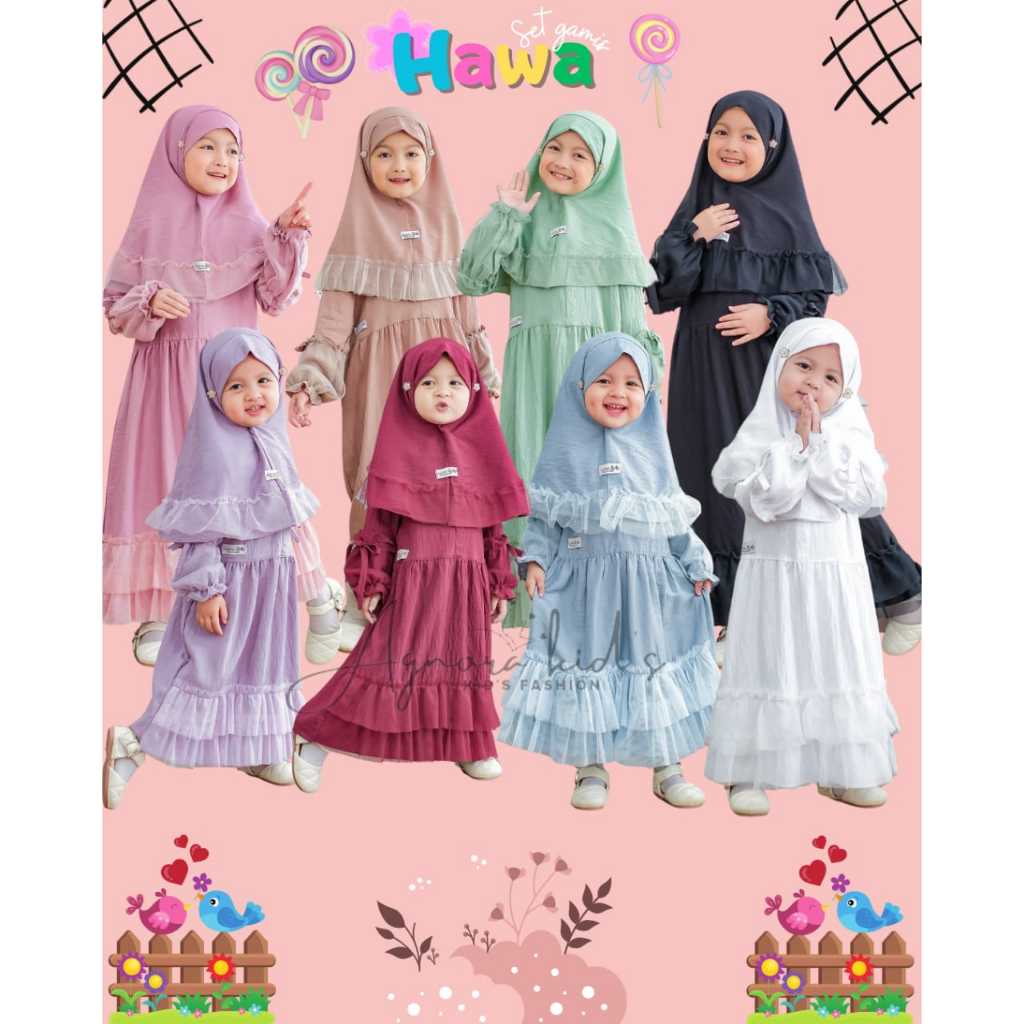 HAWA GAMIS TUTU ANAK PEREMPUAN USIA 1-9 TAHUN