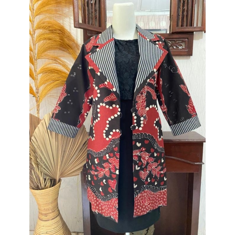 tunik blazer batik