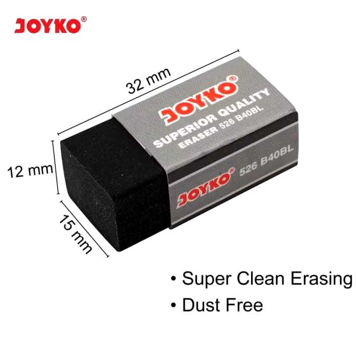 

JOYKO ERASER PENGHAPUS JOYKO KECIL PUTIH HITAM ANAK 10PCS