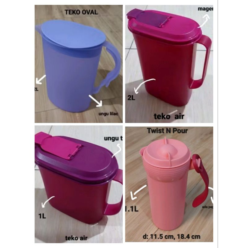 ORIGINAL TUPPERWARE TEKO MINI/ TWIST N POUR/BEVERAGE BUDDY TEKO 1PC