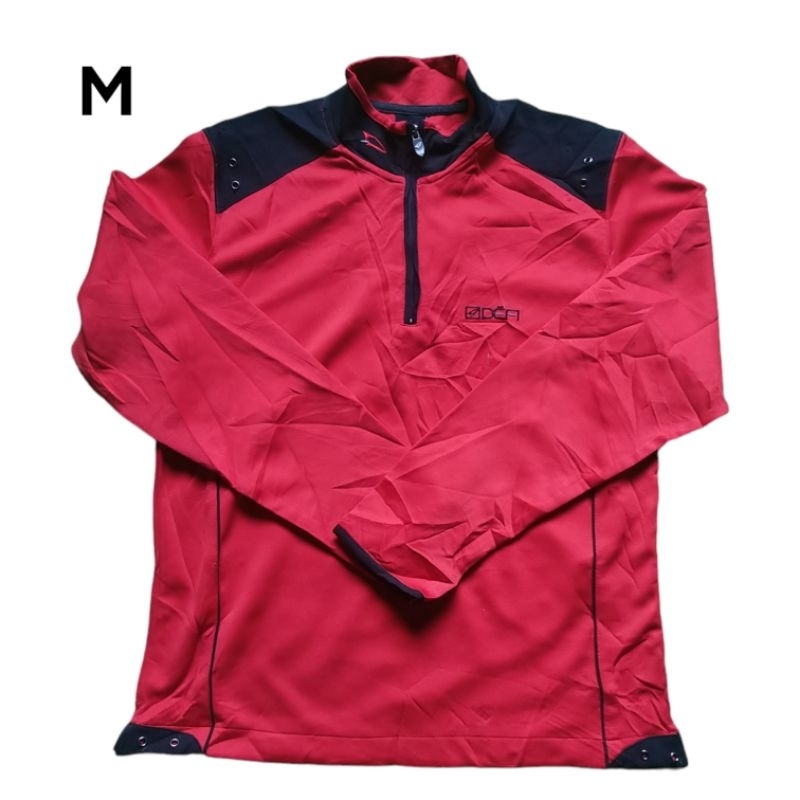 Dea size M baselayer outdoor second inner pollar tebal kaos gunung bekas baju half zip sweater