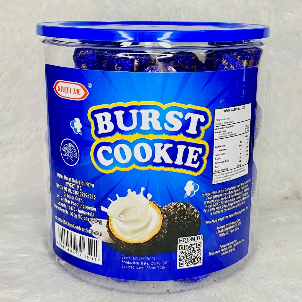 

BURST COOKIE WAFER BULAT SALUT ISI KRIM SWEET ME ISI 50PCS 1 TOPLES