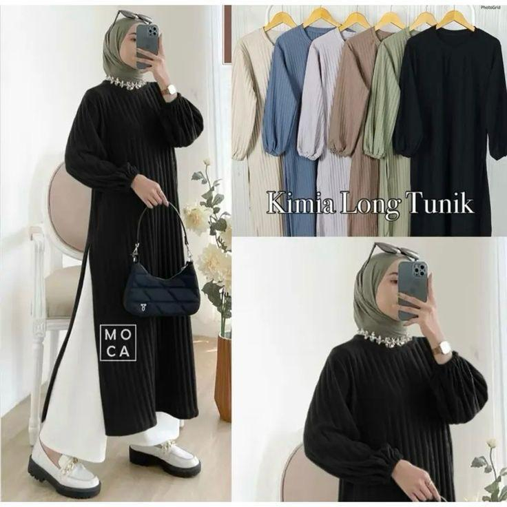 LAMORE Long Tunik Knit Wanita / Long Tunik Knit Import Premium / Long Tunic Knit