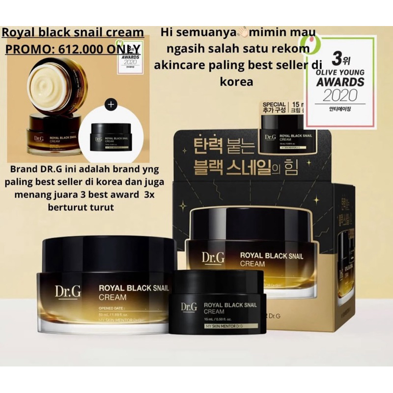 Dr.G Royal Black Snail Cream