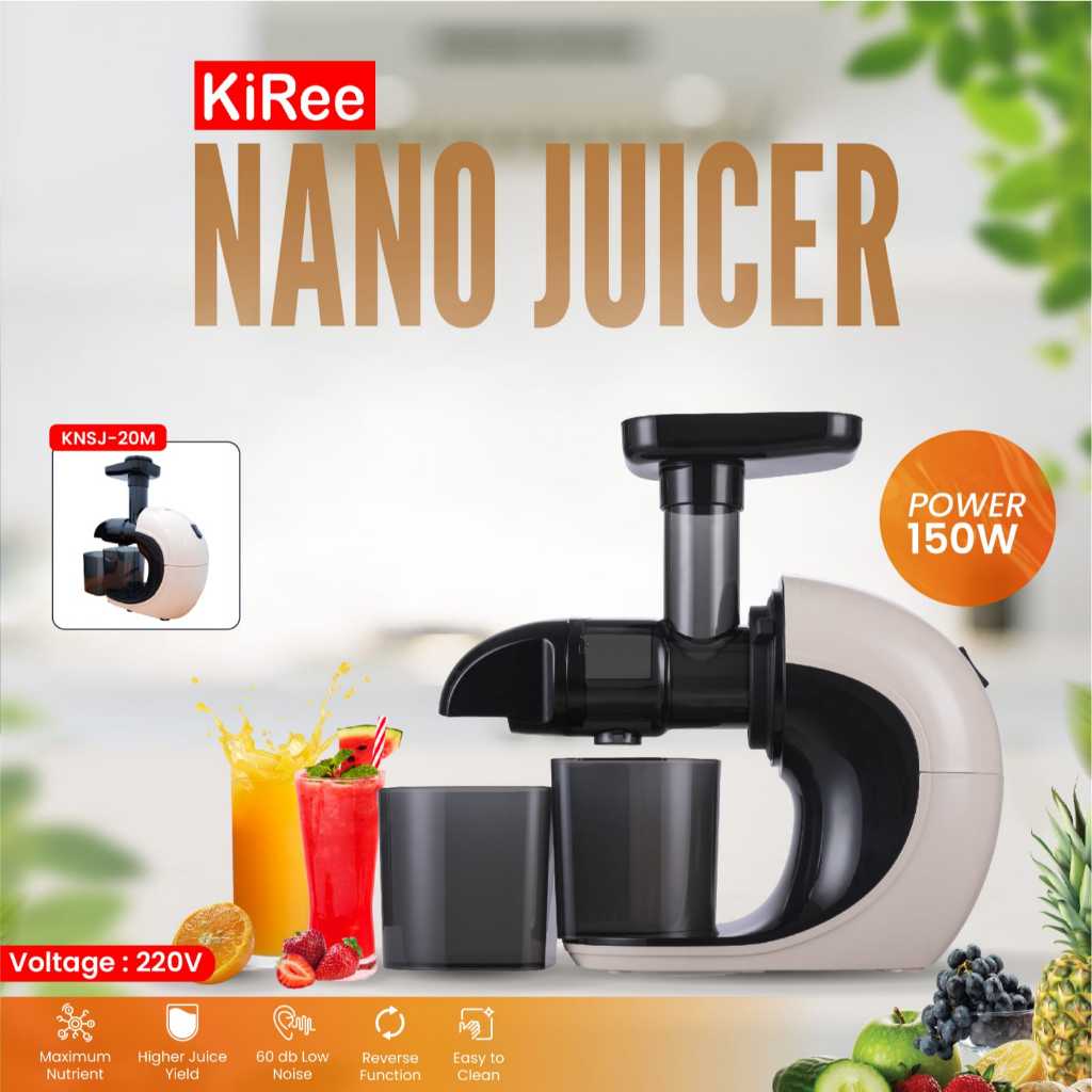 CH Kiree Juicer / Slow Juicer / Jus Buah Ampas Terpisah