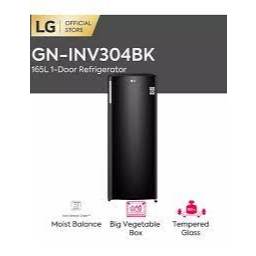 LG Freezer GN INV 304 BK 171L Gn-inv304bk freezer tegak es batu 6 rak