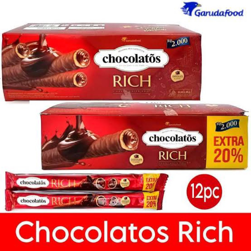 

chocolatos rich 12pc - chocolatos rich terbaru - chocolatos rich 22g