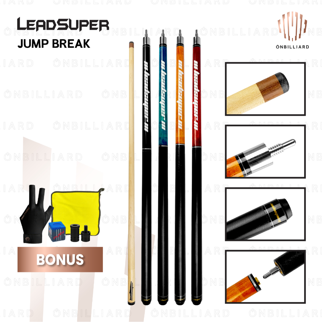 LEADSUPER Jump Break Cue Stick Billiard JumpBreak
