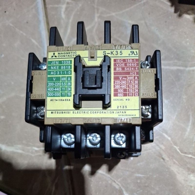 CONTACTOR SK35 60A MITSUBISHI 220V