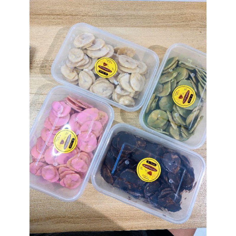 

[PREMIUM]KERIPIK PISANG COKELAT LUMER, 4RASA COKELAT_TIRAMISU_MATCHA_STROBERI