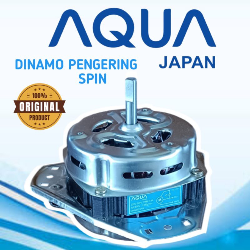 DINAMO PENGERING MESIN CUCI AQUA JAPAN 2 TABUNG ORIGINAL