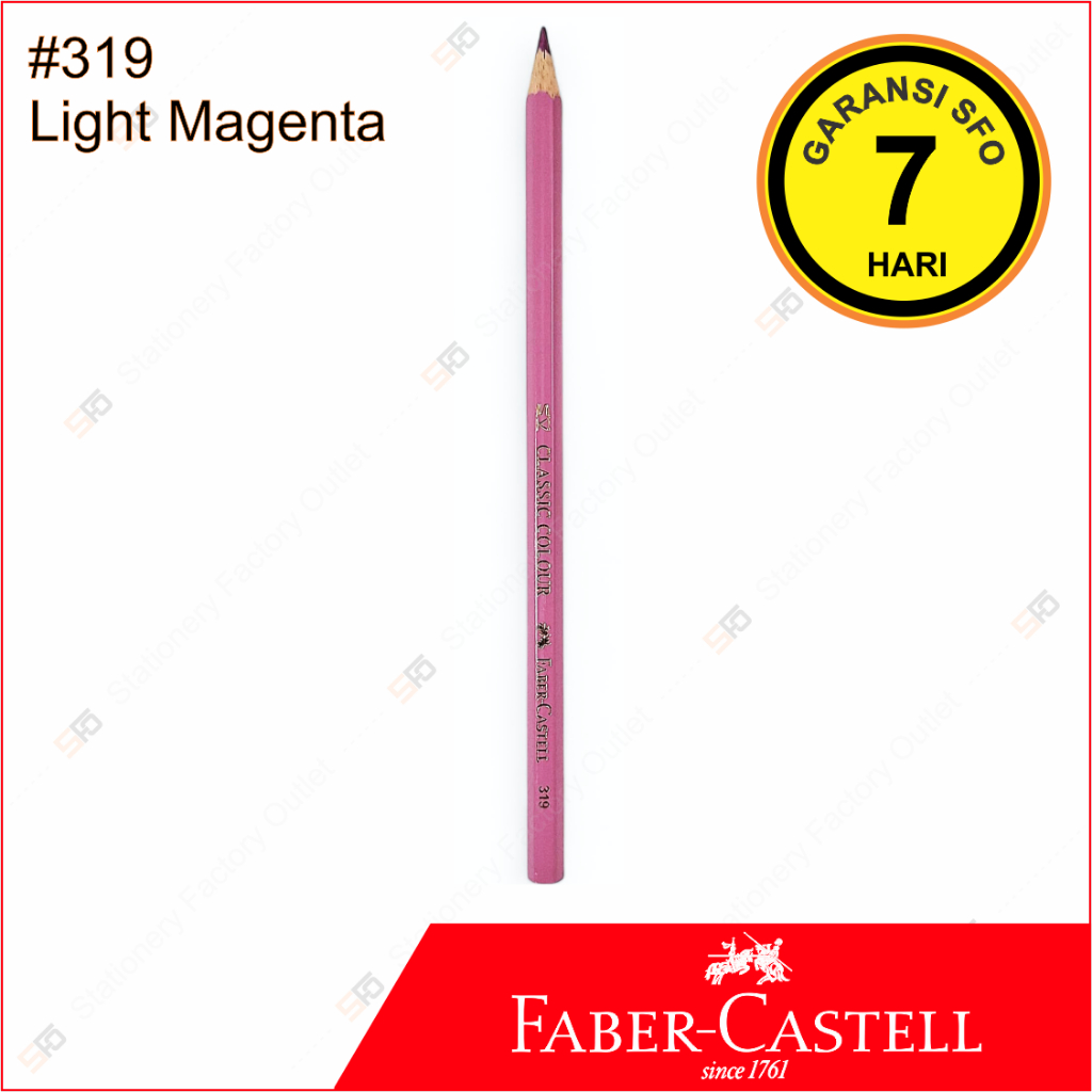 

Pensil Warna Faber Castell Satuan - 319 Light Magenta