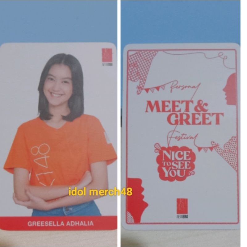 Photocard Official JKT48 || PC NTSY GREESEL & MICHIE