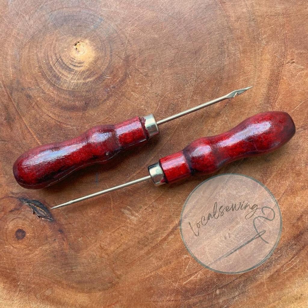 Jarum Jara / Pelubang Penusuk Jahit Sol Sepatu / Jarum Sol Sepatu / Uncek pelubang Kulit Bahan Kain