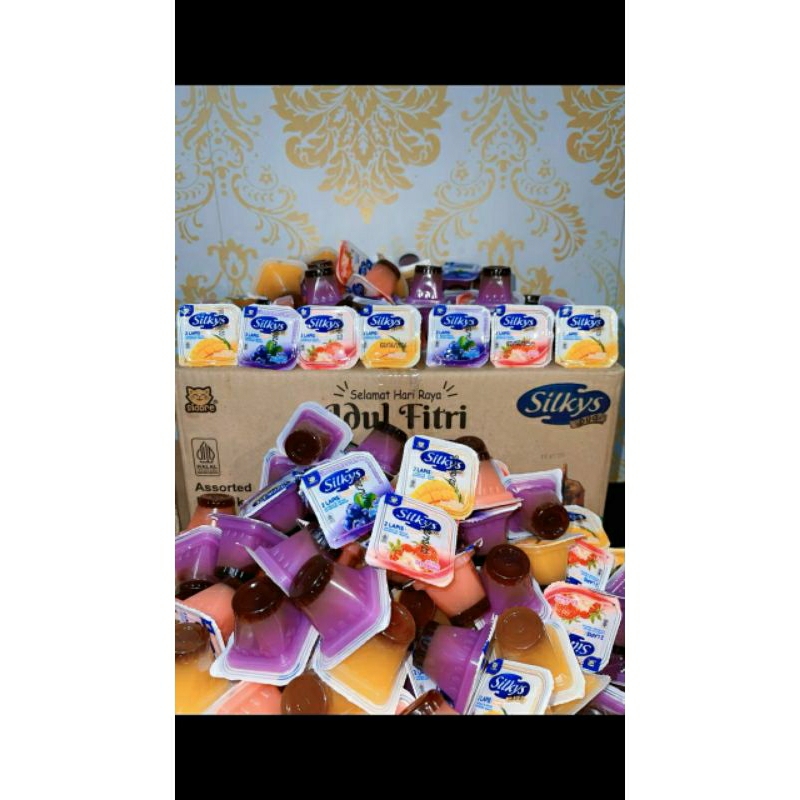 

silkys puding 2 lapis gula aren