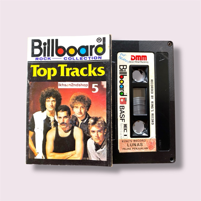Kaset Pita Billboard Top Tracks 5 Queen / Duran Duran / Billy Idol dll