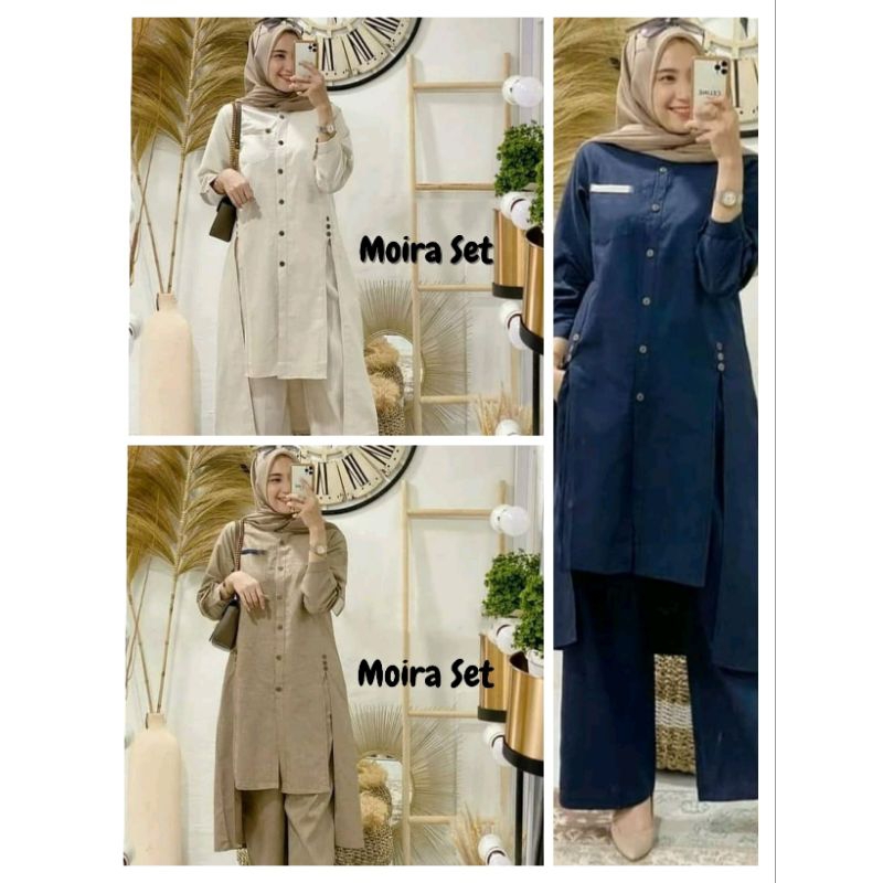 Stelan Celana Tunik Mewah | Tunik Mewah Moira Set Celana