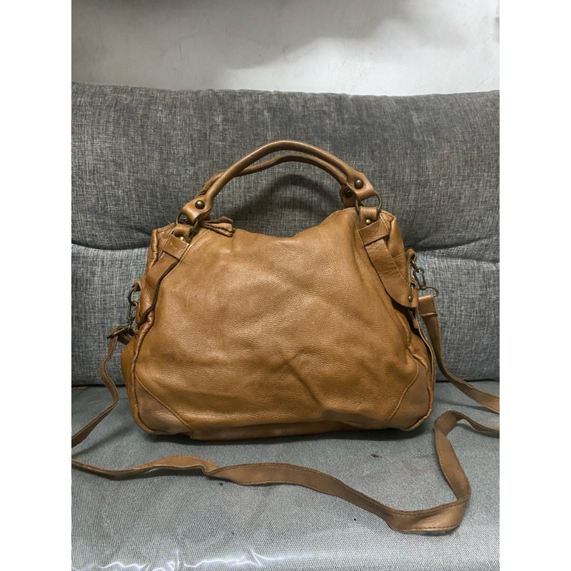 Slingbag/handbag coklat kulit Ensoen
