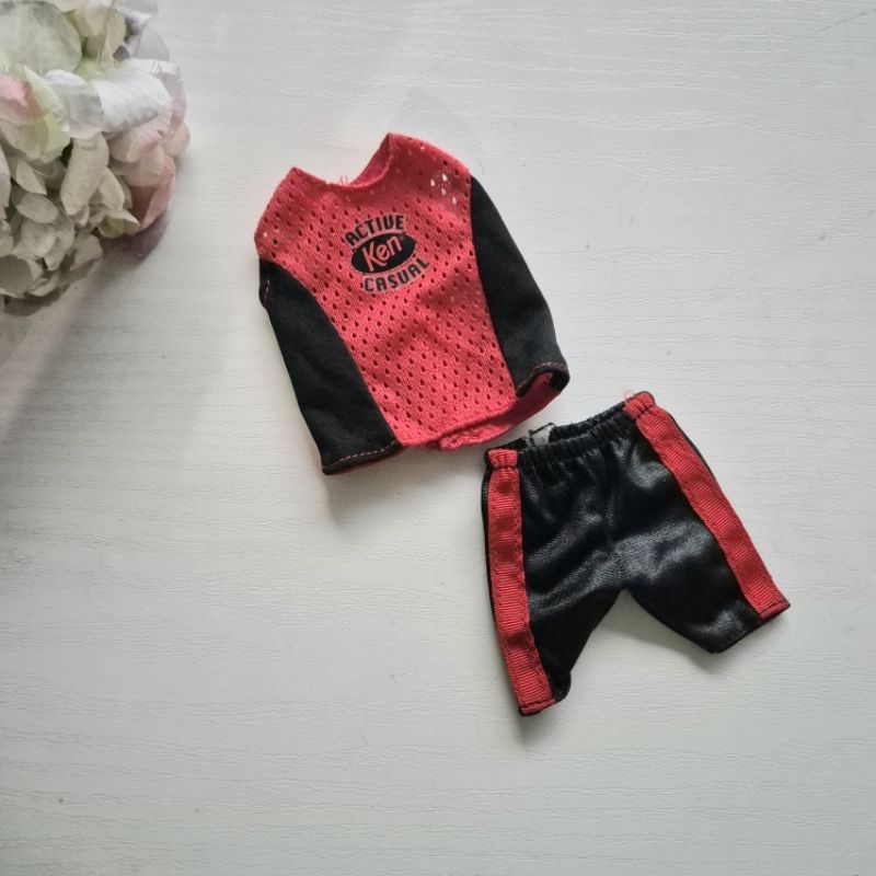 Baju Barbie Ken Mattel Vintage set red