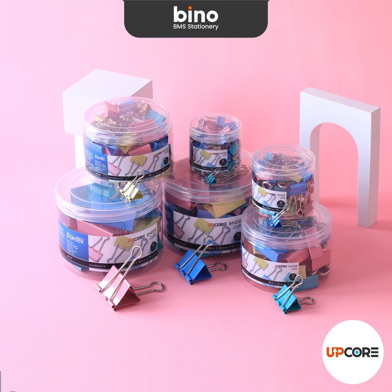 

[BMS Surabaya] Bantex Binder Clip / Penjepit Kertas Warna Warni Pastel Satu Box