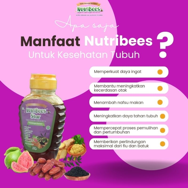 

Madu Star Nutribees 150ml kemasan baru