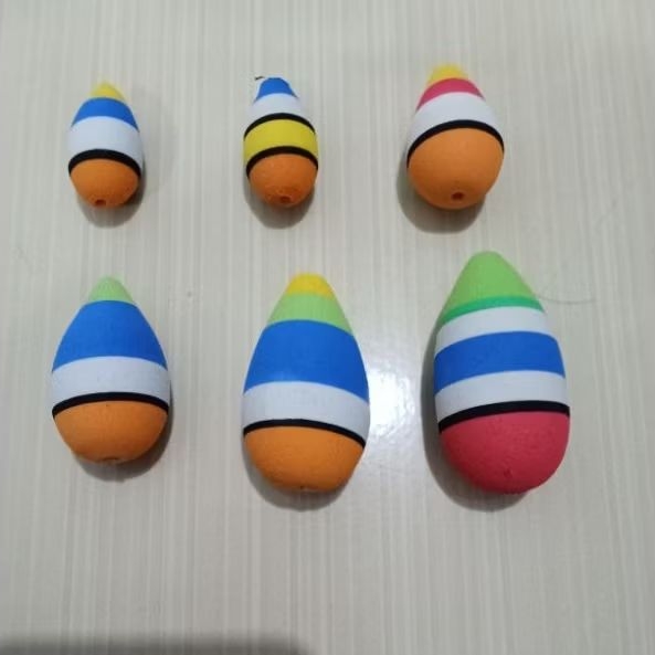 Pelampung Pancing Busa polos/Kumbul busa bolong tengah