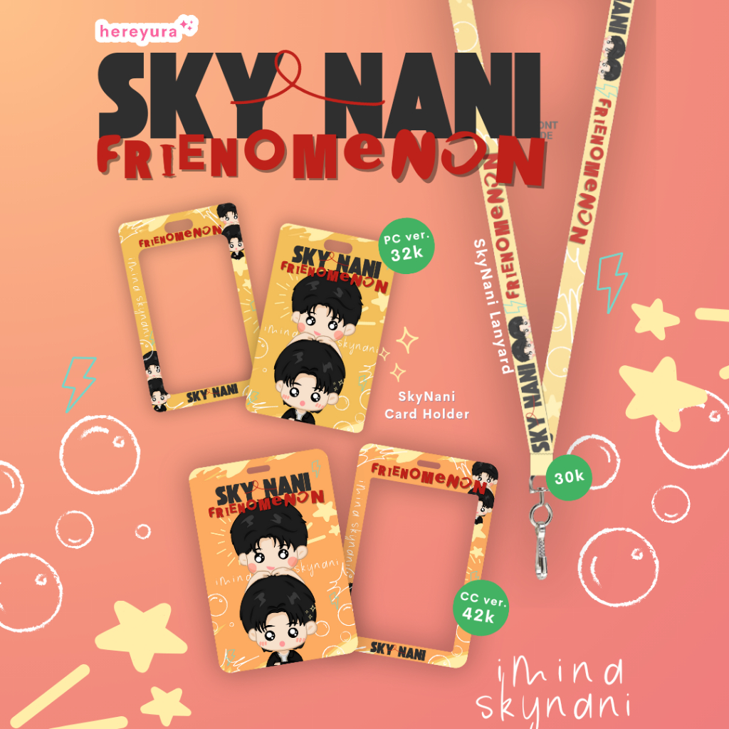 SkyNani Frienomenon Fancon Card Holder Lanyard High School Frenemy Sky Nani Collectible Card GMMTV