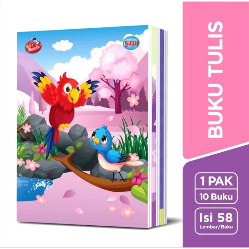 

Buku Tulis SIDU isi 58 Lembar | Putih | Halus Tebal untuk Anak Sekolah Motif Lucu dan Unik Harga per 2 pcs/biji