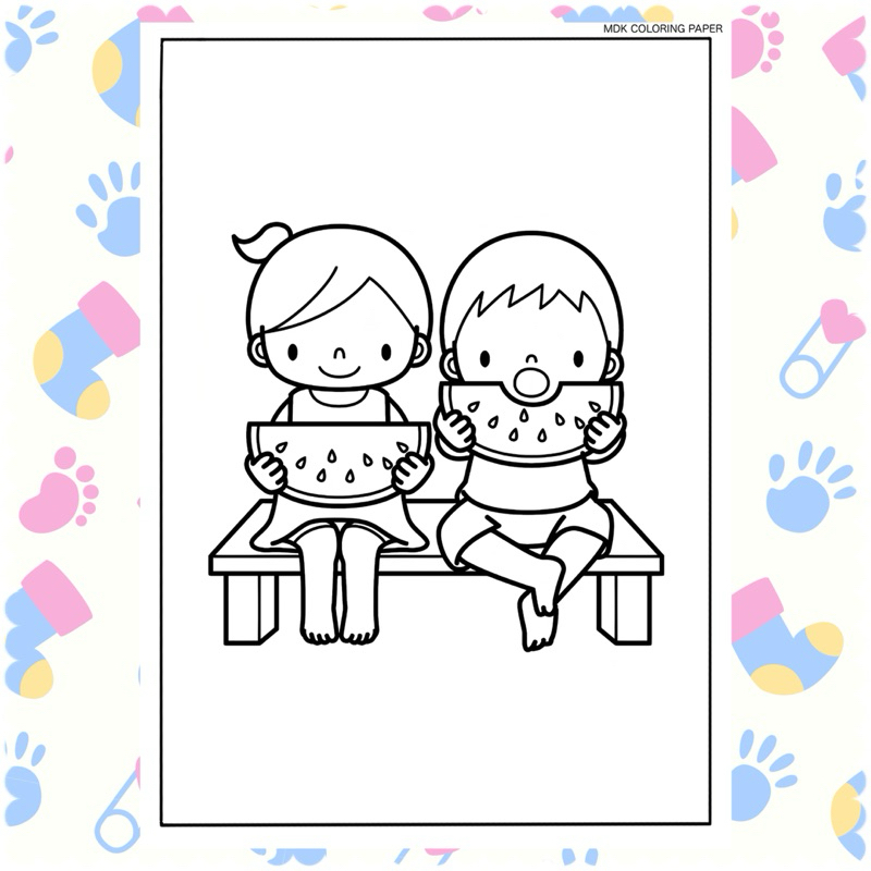 

MDK - Kertas Mewarnai KAKAK BERADIK/SAUDARA / Lembar & Kertas Mewarnai anak