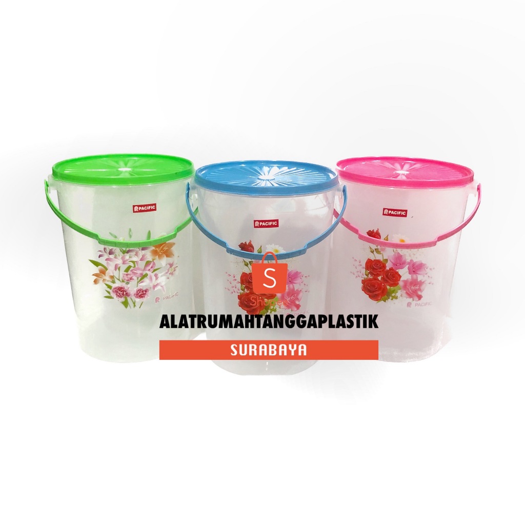 3 pcs Toples Plastik 12 Liter Bulat / Toples 12Liter Bundar / Toples Kerupuk / Toples Es Buah 12Lt /