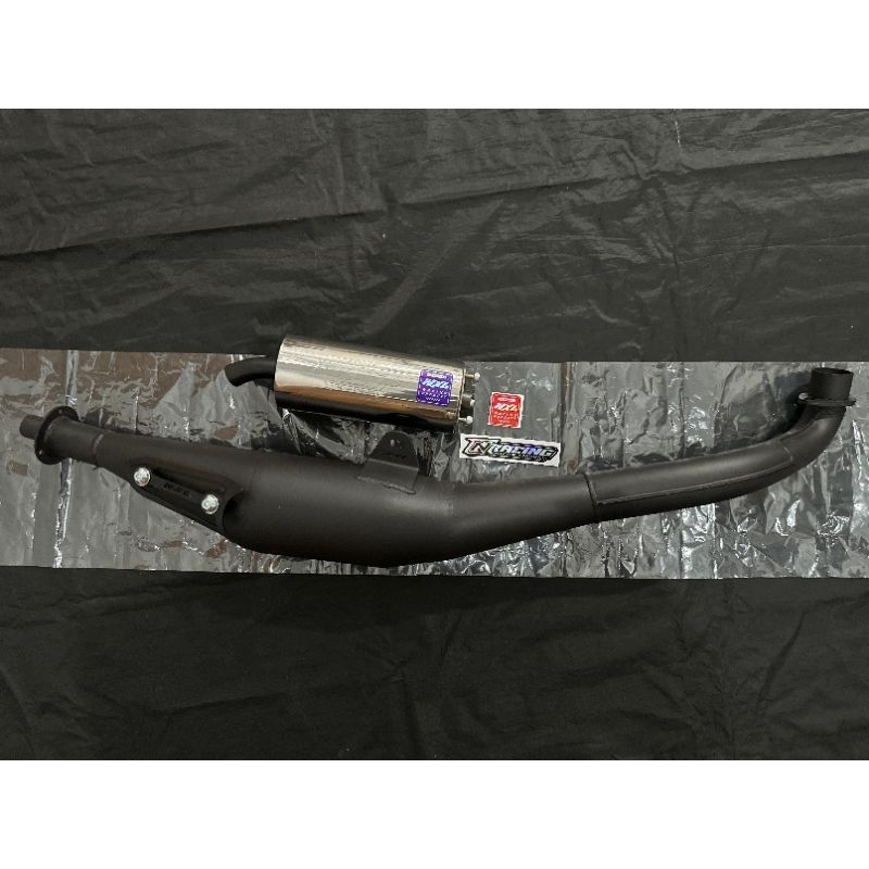 KNALPOT FIZR TYPE SR PRO 1 LEHER SIRIP SLIP STAINLESS ORIGINAL NXL