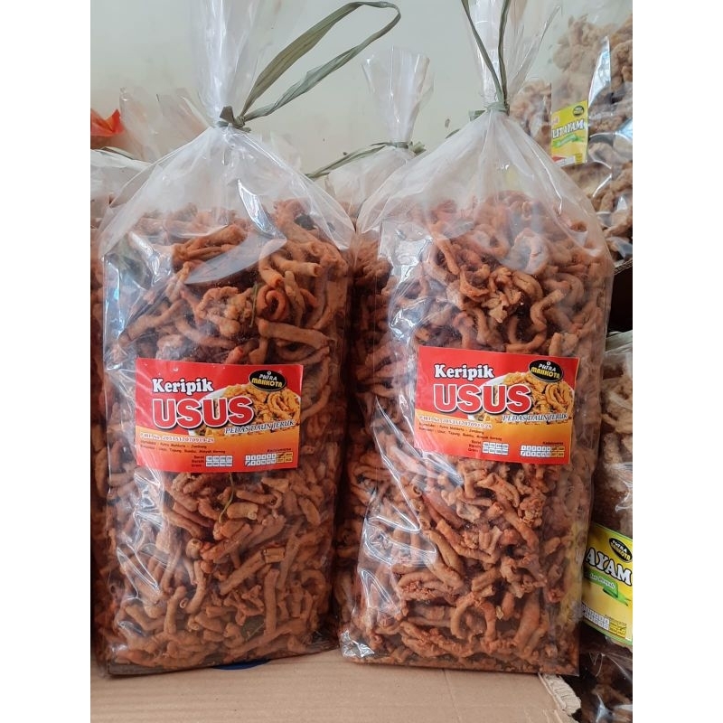 

Keripik Usus Pedas 500Gram (Free Bubble Wrap)