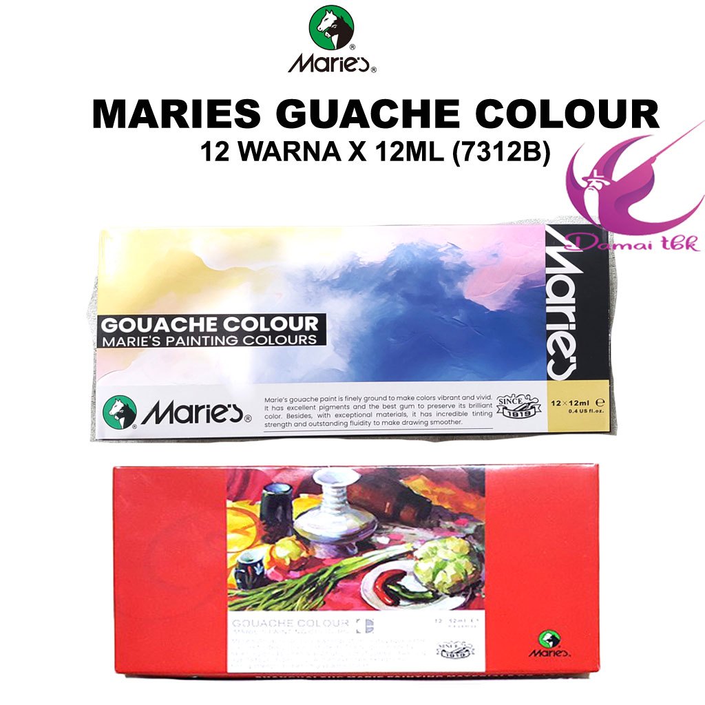 

Maries Guache Colours set 12 Warna x 12ml 7312B