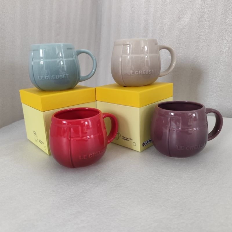 original le creuset stoneware egg mesh mug 330 ml gelas mug
