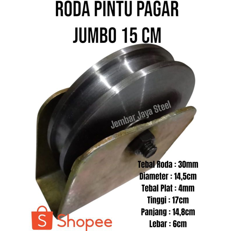 Roda Besi super 15 cm Jumbo/RODA BESI SUPER GEBYOK PAGAR BESI/RODA SUPER JUMBO/RODA BESI PAGAR BESI 