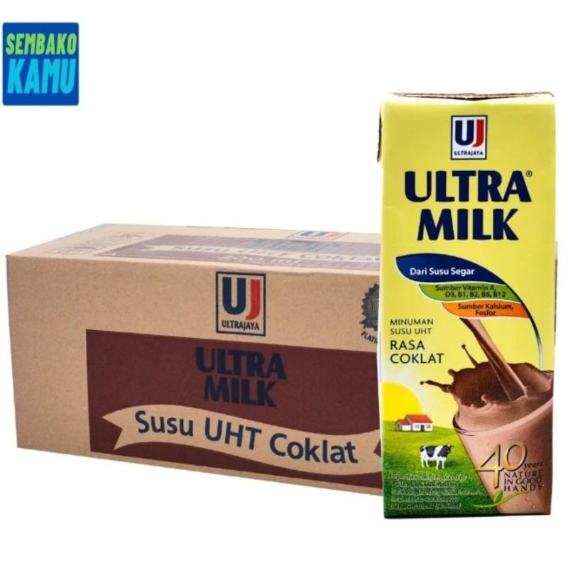 

Susu UHT Ultra Milk 200 ml 1 Dus x 24 pcs