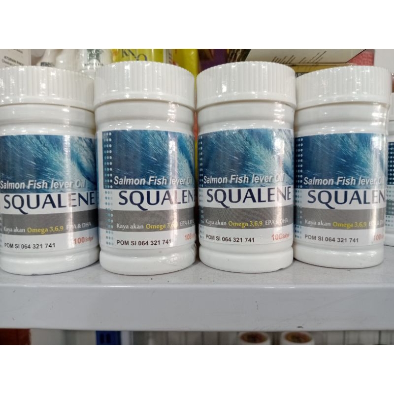 Minyak Ika Salmon Squalene Omega 3,6,9 100 kapsul softgel
