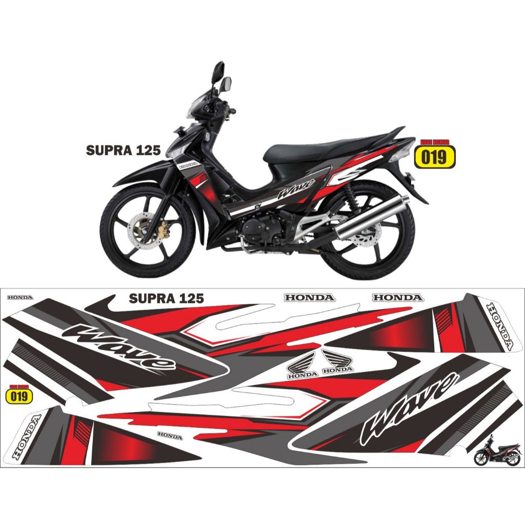Decal Sticker Striping Variasi Honda Supra X 125/Decal Supra X 125/Striping supra X 125