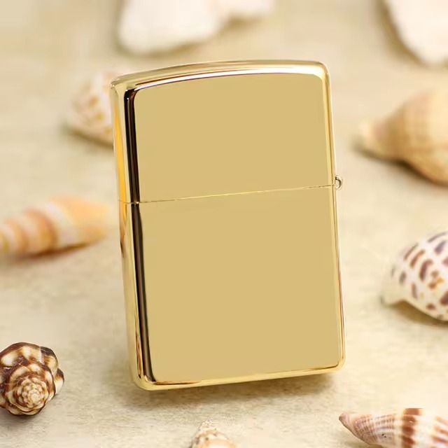 Korek Zippo Gold Yellow High Polish Polos Lighter