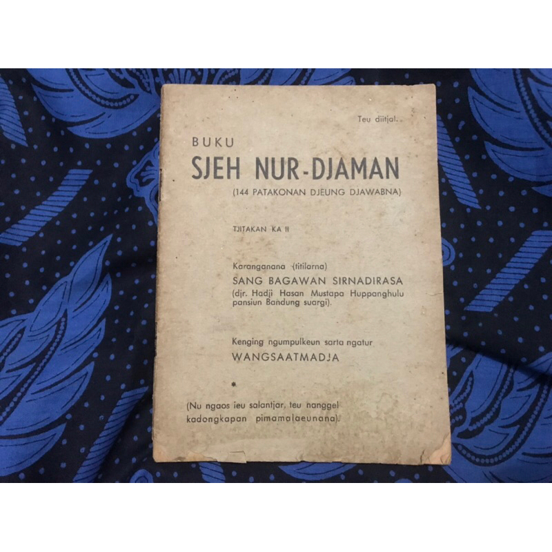 Sjeh Nur-Djaman (144 Patakonan Djeung Djawabna)