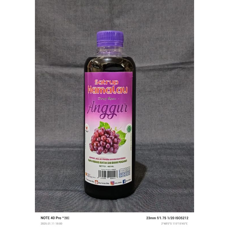 

Satrup Hamalau - Sirup Rasa Anggur, Grape