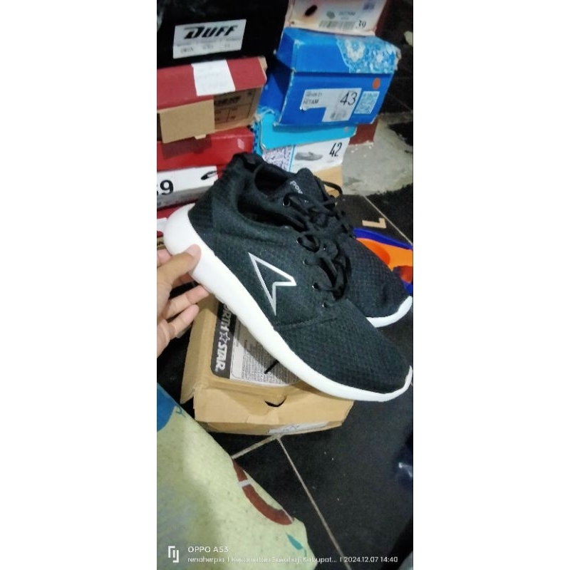 sepatu power hitam sz 40 ori bata