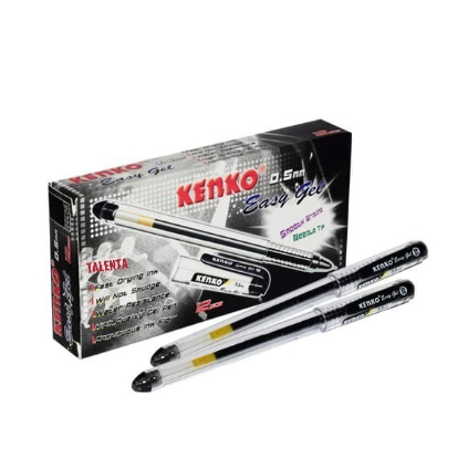 

(1PAK ISI 12PCS) KENKO BALLPOINT EASY GEL BLACK