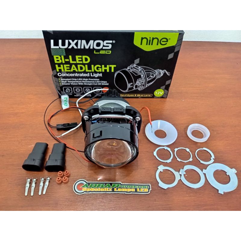 BILED PROJECTOR [ BILED LUXIMOS 2,5INC DEVIL EYYE 60WAT HEADLMP PROJECTOR BLUE-LENZ