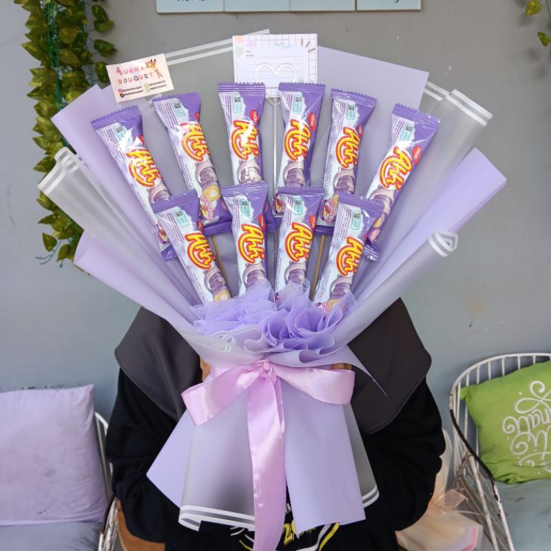 Ready Buket Snack Murah Jumbo / Bucket Jajanan Hadiah Wisuda Hampers Bouquet Makanan Bingkisan Ulang