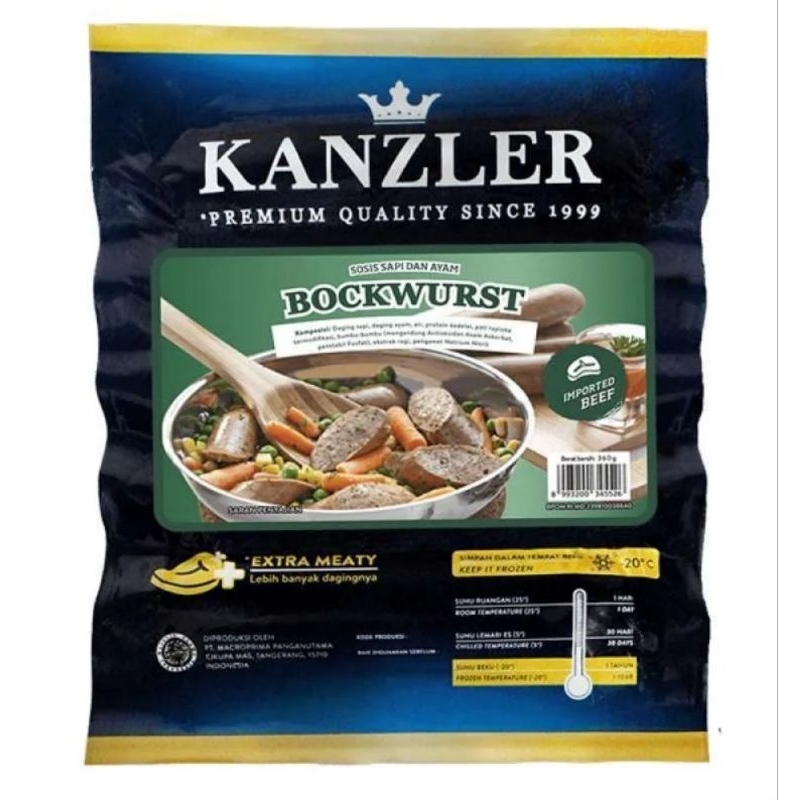 

Kanzler Bockwurst Sosis 360 gram