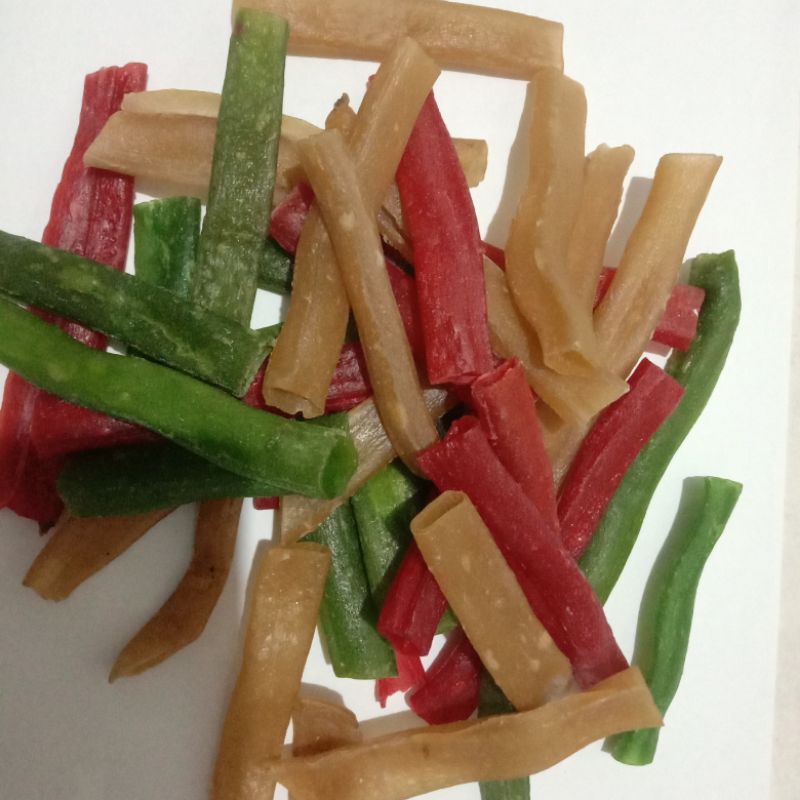 

krupuk krecek plompong | pluntung | usus | impala termurahh cap bunga kapas 250gr