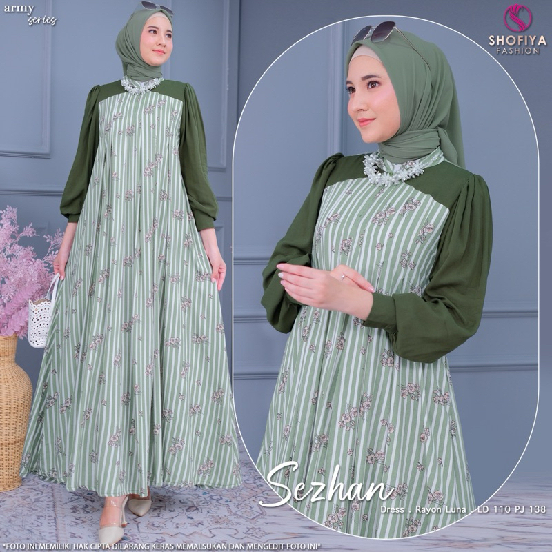 Sezhan shofiya / gamis shofiya / original shofiya / sezhan series / m / gamis remaja shofiya / origi