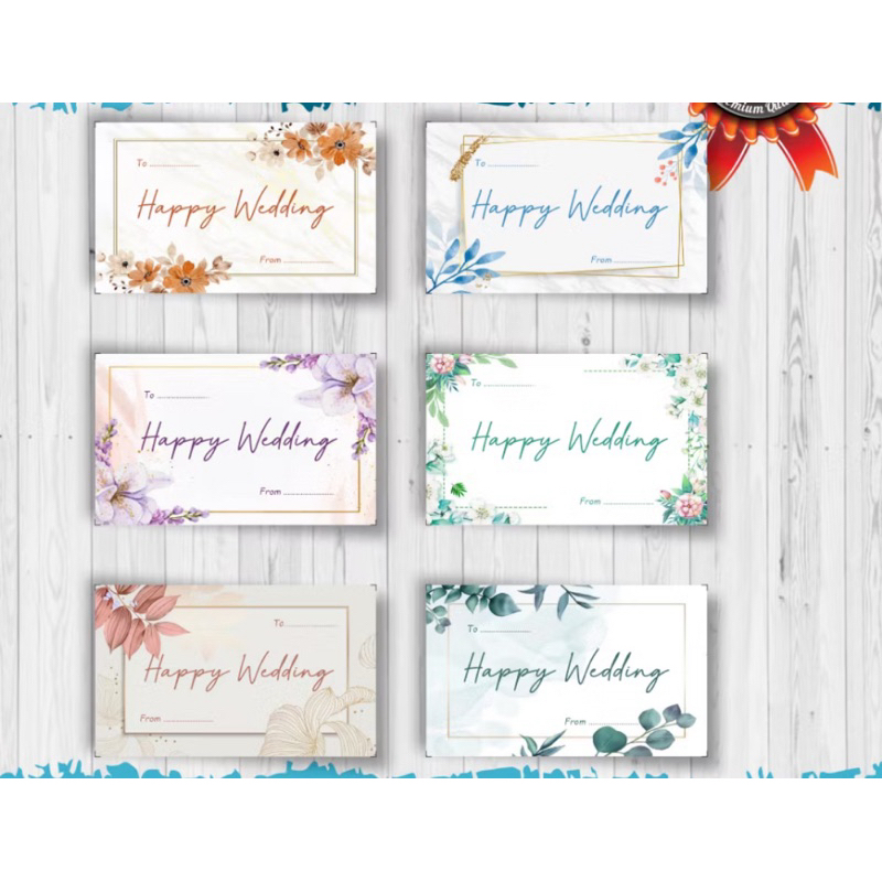 kartu ucapan happy wedding